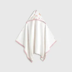 Toalla de baño algodón rizo capucha unicornios Unela