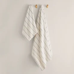 Toalla de baño algodón velour rayas Meto