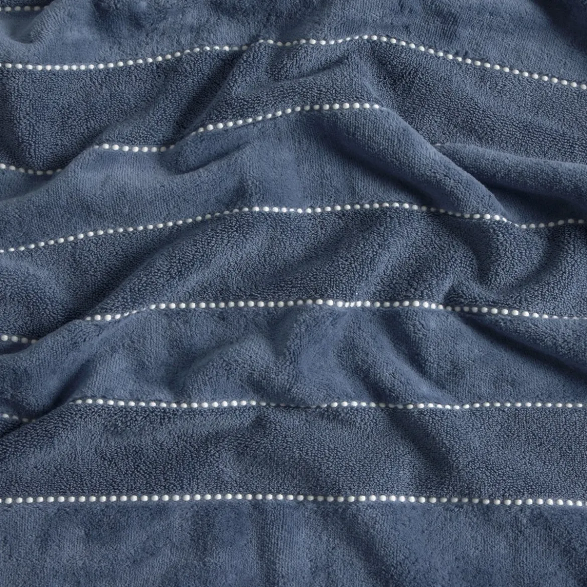 Toalla de baño algodón velour rayas Meto