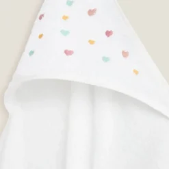 Toalla de baño con capucha corazones Cuoriti
