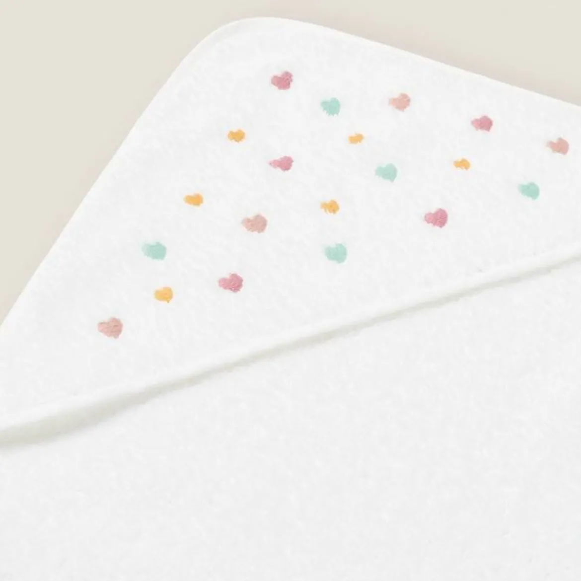 Toalla de baño con capucha corazones Cuoriti