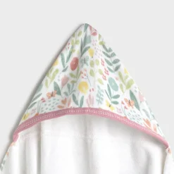 Toalla de baño con capucha floral