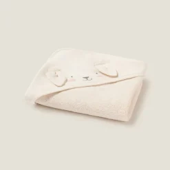 Toalla de baño con capucha y orejitas Caru