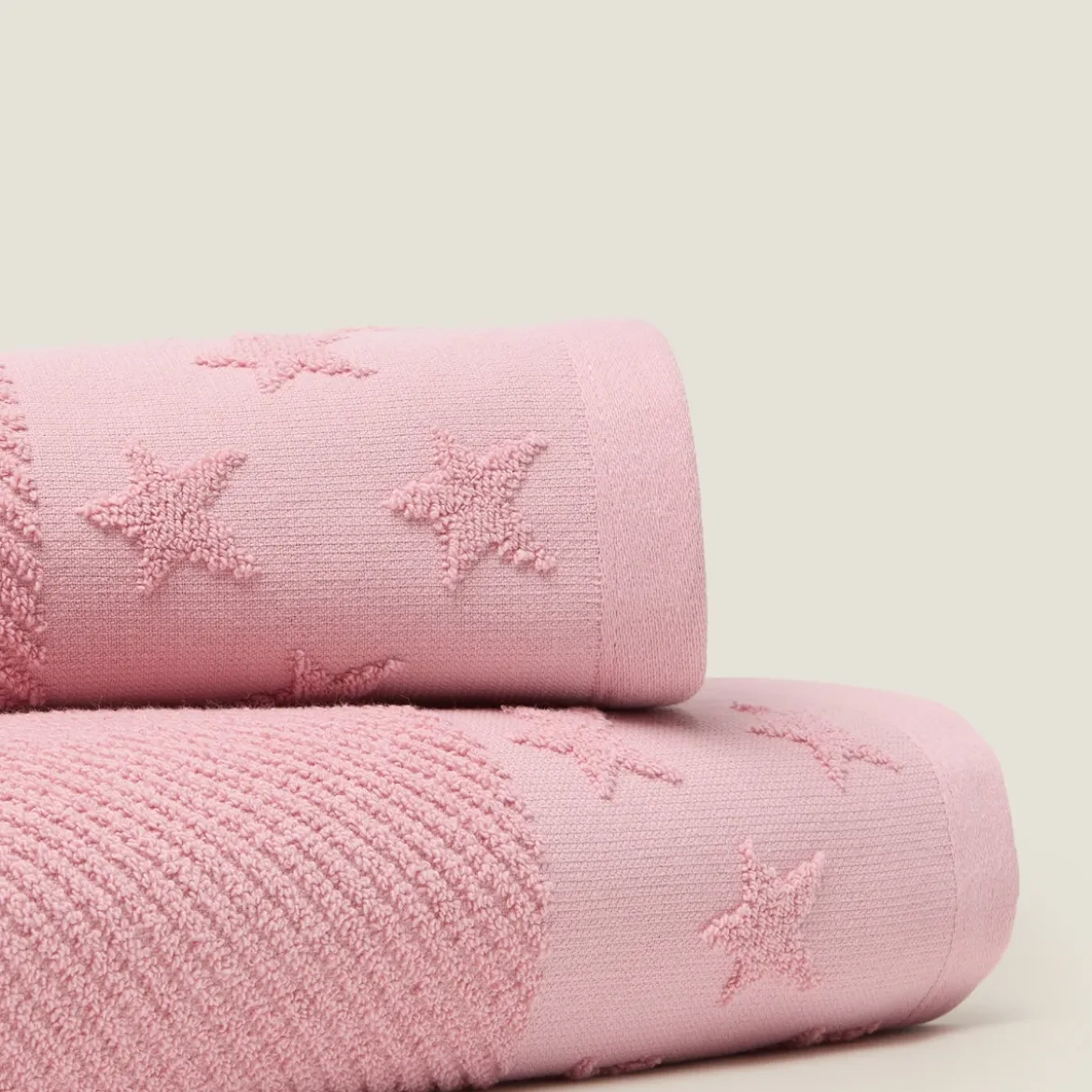 Toalla de baño rizo de algodón con estrellasCatara