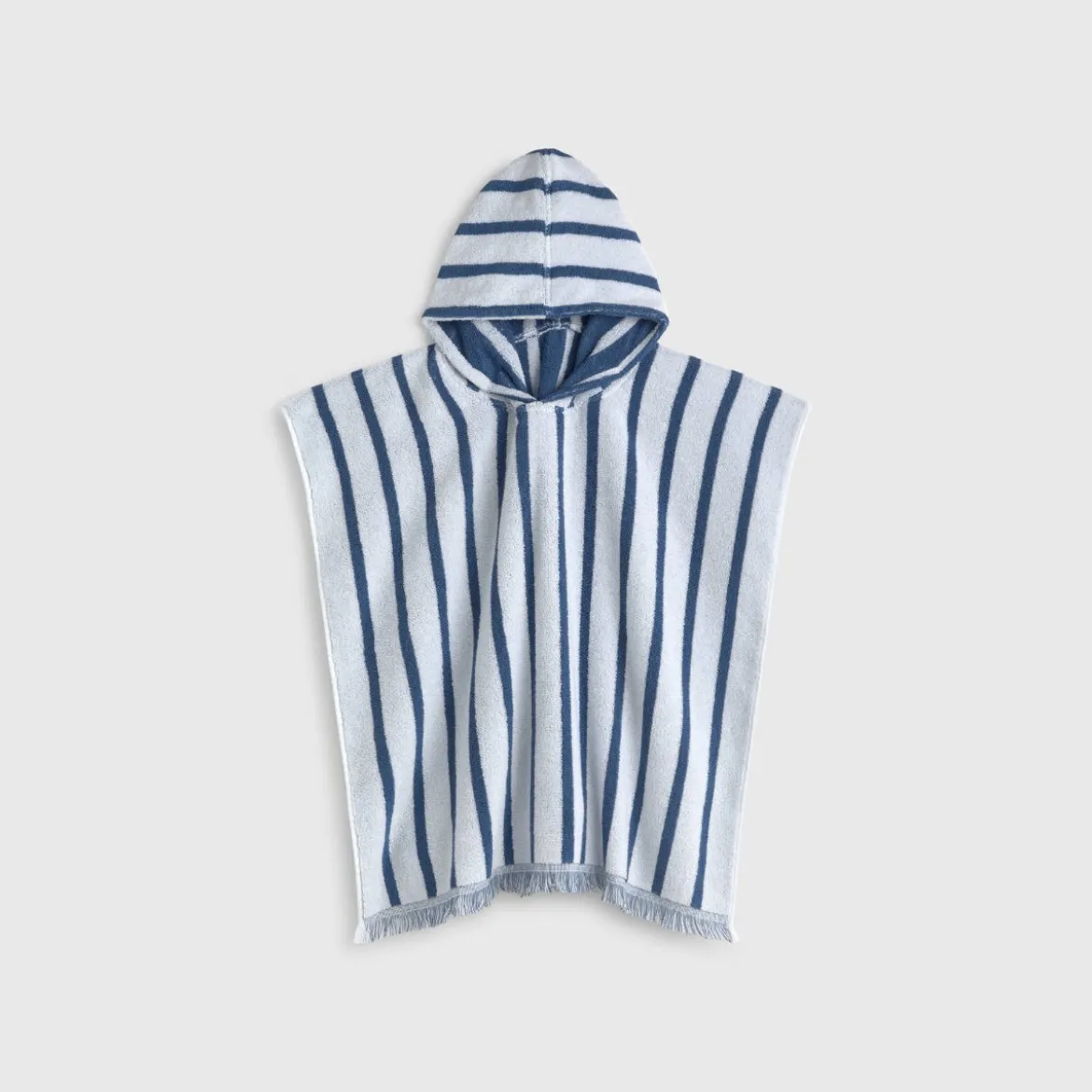 Toalla poncho algodón con rayas Pris