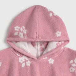 Toalla poncho algodón flores Florgri