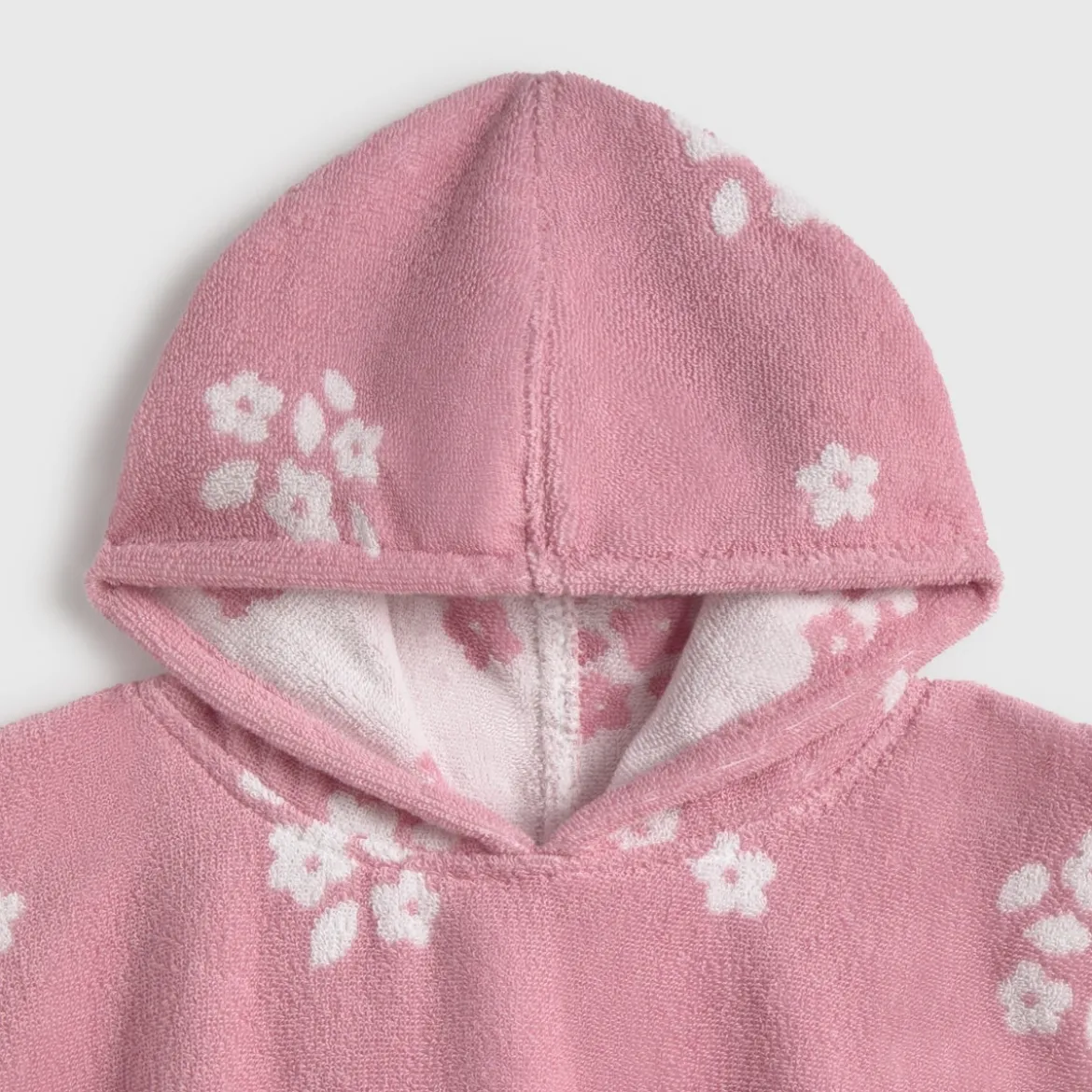 Toalla poncho algodón flores Florgri