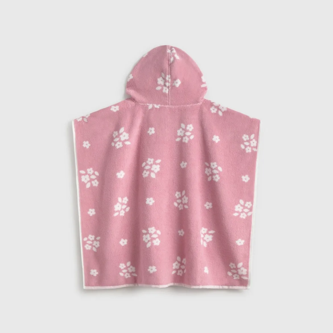 Toalla poncho algodón flores Florgri